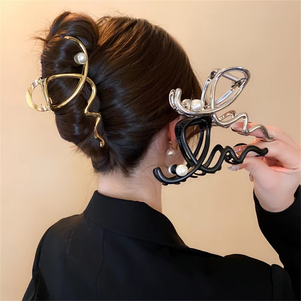 Women Accessories Sale - Duża spinka do włosów z perełką,