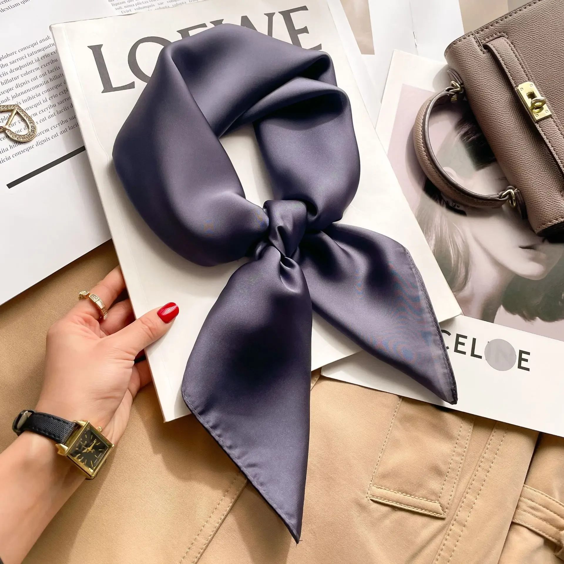 70cm Jednokolorowa Apaszka Hid – Silk Scarf Square recenzja i cena