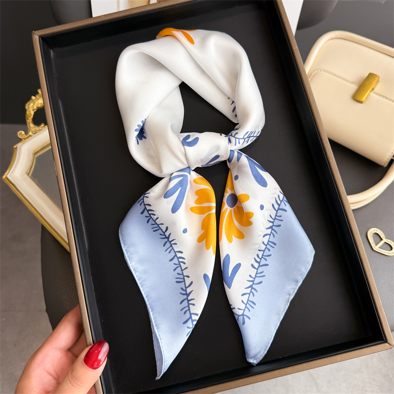 1 szt. nowy, modny jedwabny ap – Silk Scarf Square recenzja i cena
