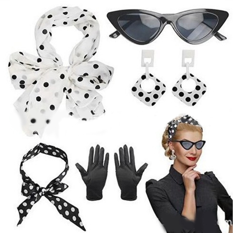 5-częściowy zestaw kostiumów d – Women'S Accessories In The 1950S recenzja i cena