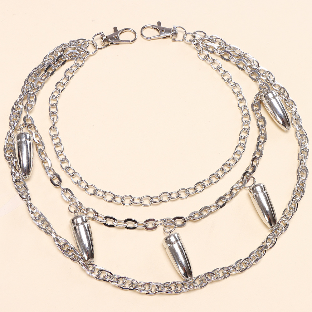 Warstwowe łańcuchy w stylu pun – Women'S Emo Accessories recenzja i cena