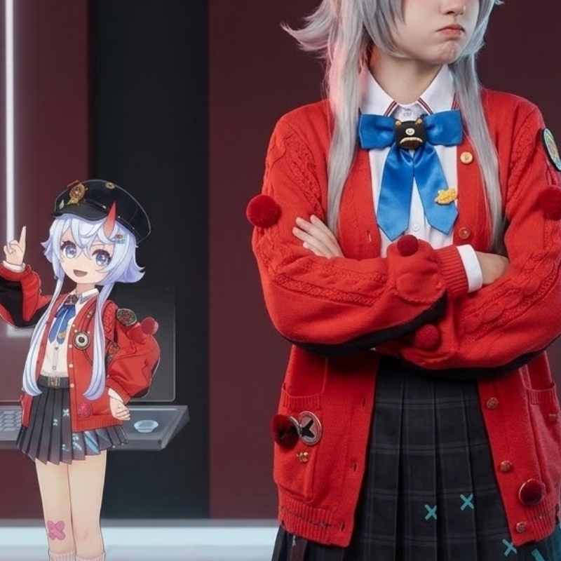 Kostium Cosplay Neverness To E – Women'S Red Accessories recenzja i cena